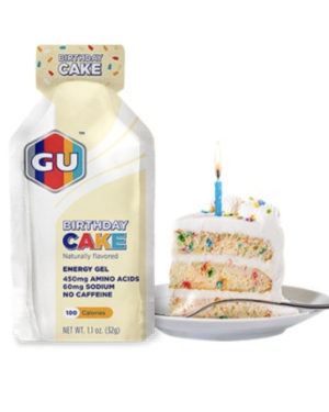 GU Energy Gel Birthday Cake